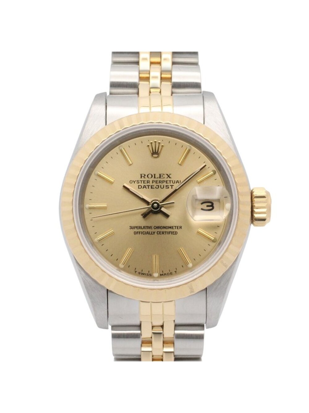 Rolex Datejust Number CH BA 18k Stainless Steel